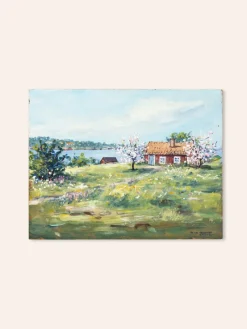 New Pamono Egon Lennart Karlsson, Swedish Spring, Oil on Panel, Framed