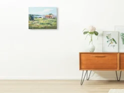 New Pamono Egon Lennart Karlsson, Swedish Spring, Oil on Panel, Framed