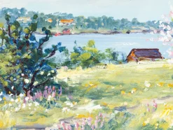 New Pamono Egon Lennart Karlsson, Swedish Spring, Oil on Panel, Framed