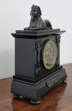 Pamono Egyptian Revival Mantel Clock by D. Munsey of Cambridge><noscript><img width=