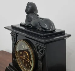 Pamono Egyptian Revival Mantel Clock by D. Munsey of Cambridge><noscript><img width=