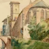 Discount Pamono Eleanor Hughes RI, Saint-Jean-Pied-de-Port, Pyrenees, France, 1920, Watercolour