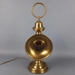 Pamono Electric Car Headlight Style Table Lamp in Brass, 1950s><noscript><img width=