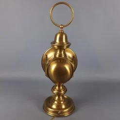 Pamono Electric Car Headlight Style Table Lamp in Brass, 1950s><noscript><img width=