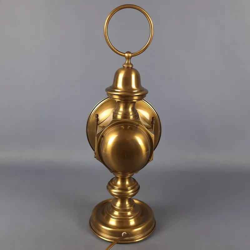 Pamono Electric Car Headlight Style Table Lamp in Brass, 1950s> Table Lamps