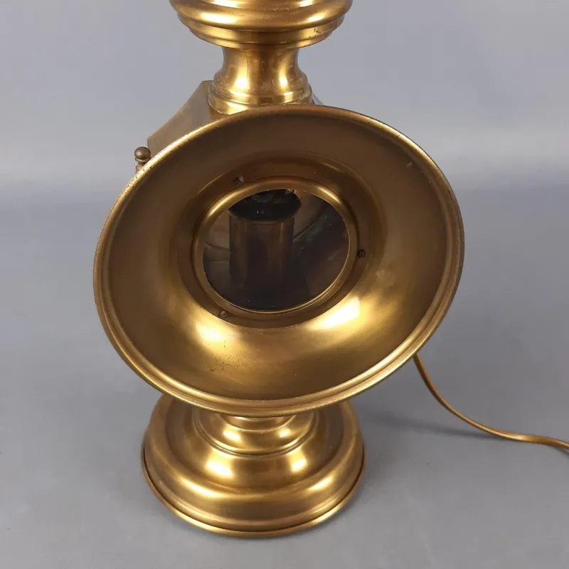 Pamono Electric Car Headlight Style Table Lamp in Brass, 1950s> Table Lamps