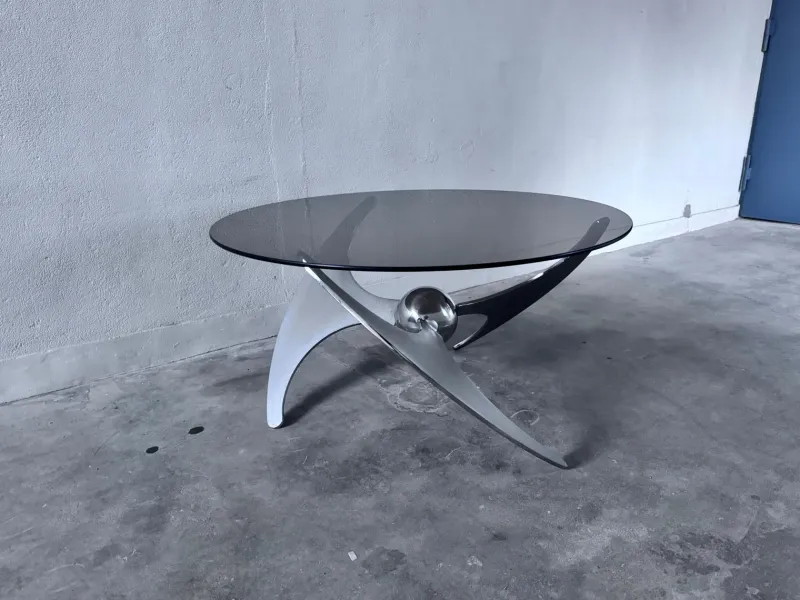 Pamono Elica Coffee Table by L. Campanini, 1970s> Coffee & Side Tables