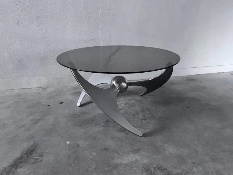 Pamono Elica Coffee Table by L. Campanini, 1970s> Coffee & Side Tables