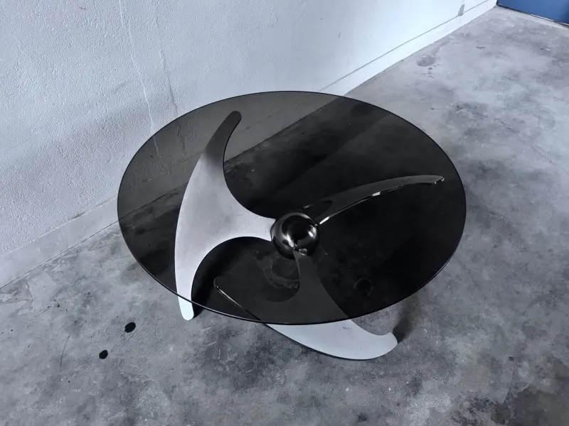 Pamono Elica Coffee Table by L. Campanini, 1970s> Coffee & Side Tables