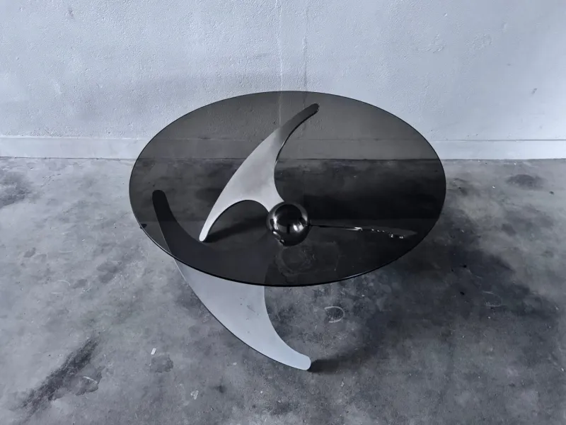 Pamono Elica Coffee Table by L. Campanini, 1970s> Coffee & Side Tables