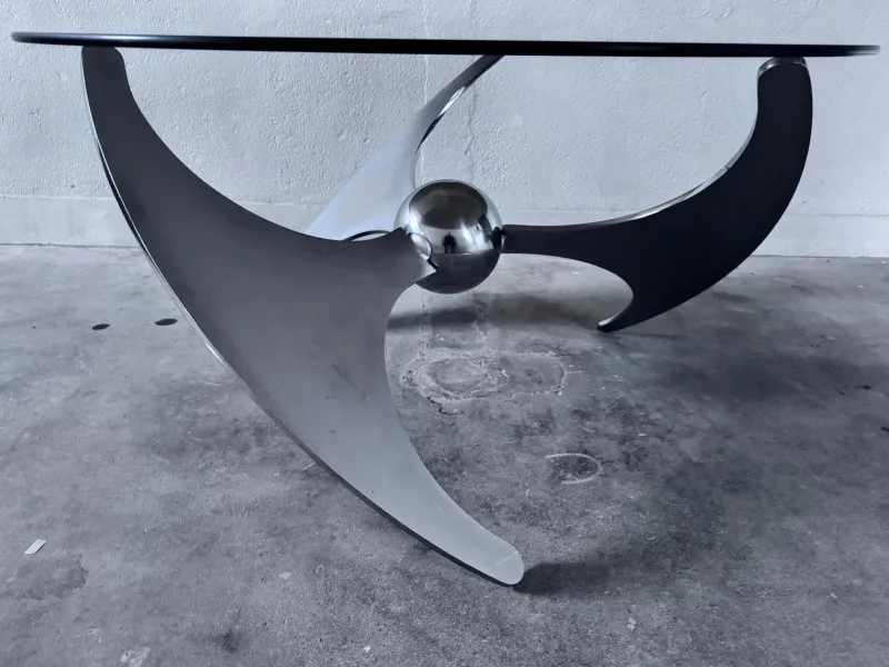 Pamono Elica Coffee Table by L. Campanini, 1970s> Coffee & Side Tables