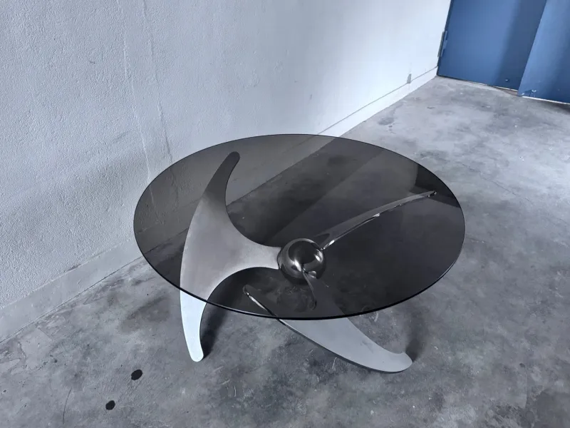 Pamono Elica Coffee Table by L. Campanini, 1970s> Coffee & Side Tables