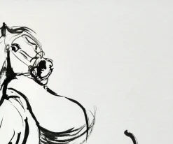 Pamono Elin Sian Blake, Welsh Section A Stallion, 21st Century, Ink on Paper> Minimalist