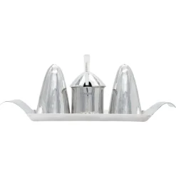 Online Pamono Elizabeth II Modernist Sterling Silver Cruet Set, Birmingham, 1965, Set of 5
