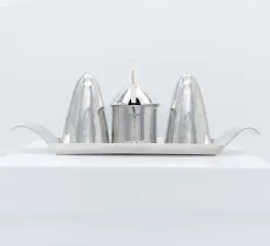 Online Pamono Elizabeth II Modernist Sterling Silver Cruet Set, Birmingham, 1965, Set of 5