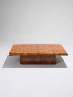 Pamono Elm Burr Bar Coffee Table, 1970s> Coffee & Side Tables