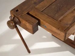 Pamono Elm Carpenter's Workbench, 1920s><noscript><img width=