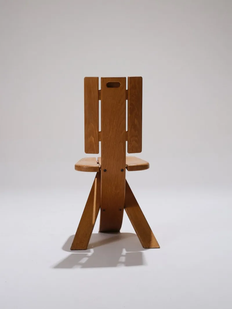 New Pamono Elm Chairs from Seltz, 1980s, Set of 4