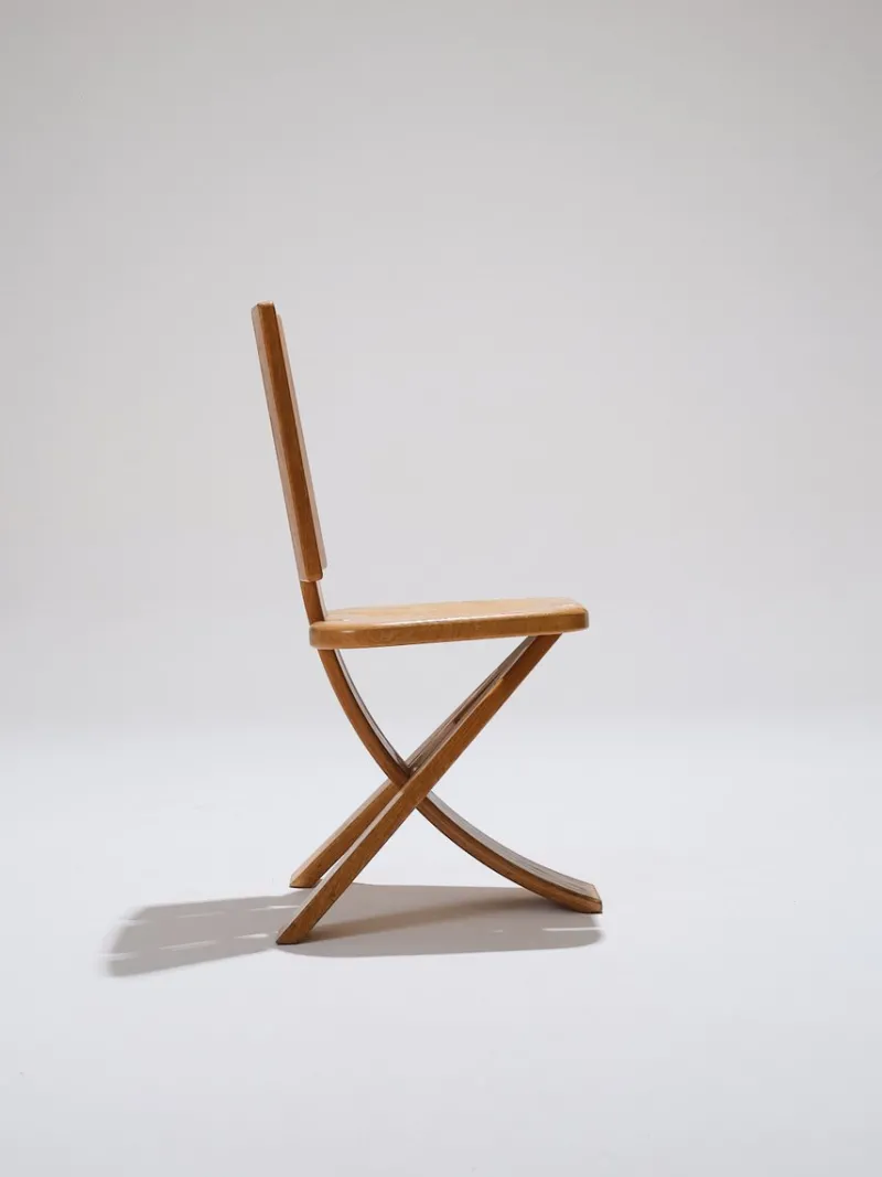 New Pamono Elm Chairs from Seltz, 1980s, Set of 4