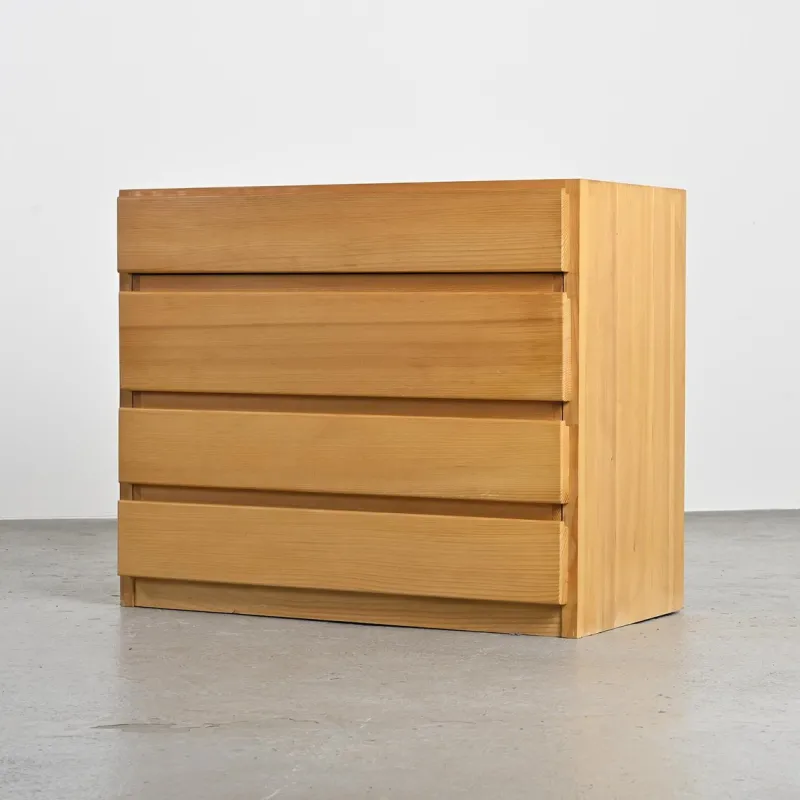 Pamono Elm Chest of Drawers from Maison Regain, France, 1970s> Dressers, Commodes & Chests