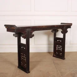 Pamono Elm Chinese Console Table, 1890s