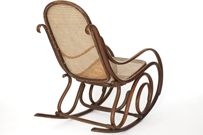 Pamono Embossed Rocking Chair by Michael Thonet, 1920s> Rocking Chairs