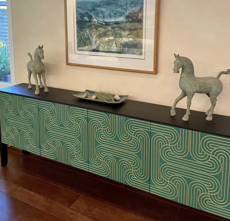 Pamono Emerald Four Door Loop Sideboard by Coucou Manou> Storage