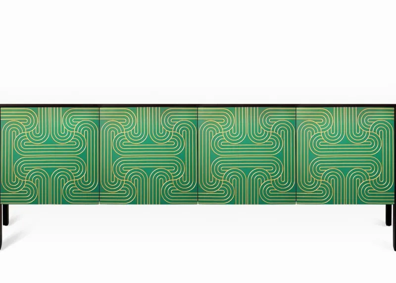 Pamono Emerald Four Door Loop Sideboard by Coucou Manou> Storage