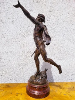 Pamono Emile Picault, Victoria, Bronze Sculpture, Late 19th Century