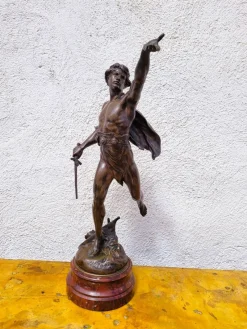 Pamono Emile Picault, Victoria, Bronze Sculpture, Late 19th Century