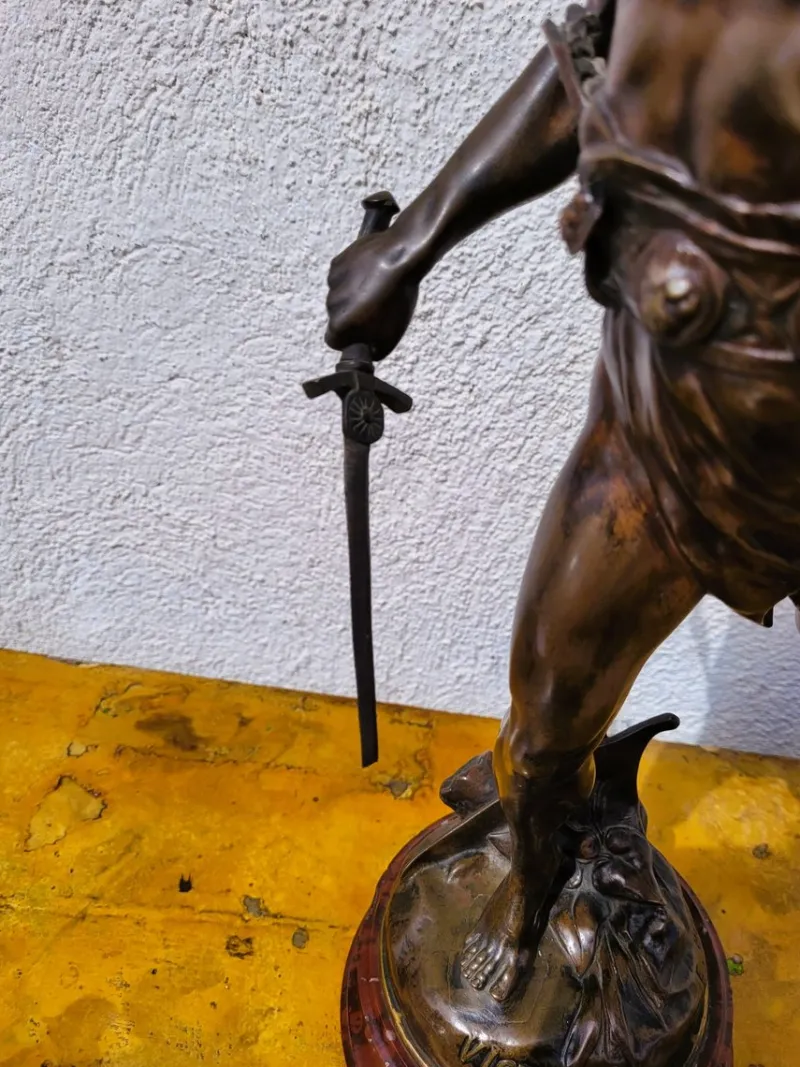 Pamono Emile Picault, Victoria, Bronze Sculpture, Late 19th Century
