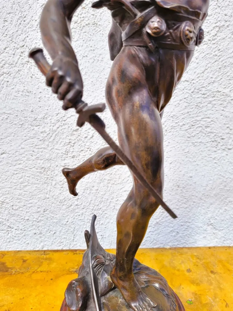 Pamono Emile Picault, Victoria, Bronze Sculpture, Late 19th Century