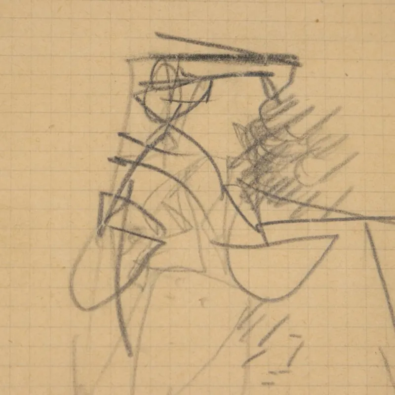 Sale Pamono Emilio Scanavino, Figure, Artwork on Paper