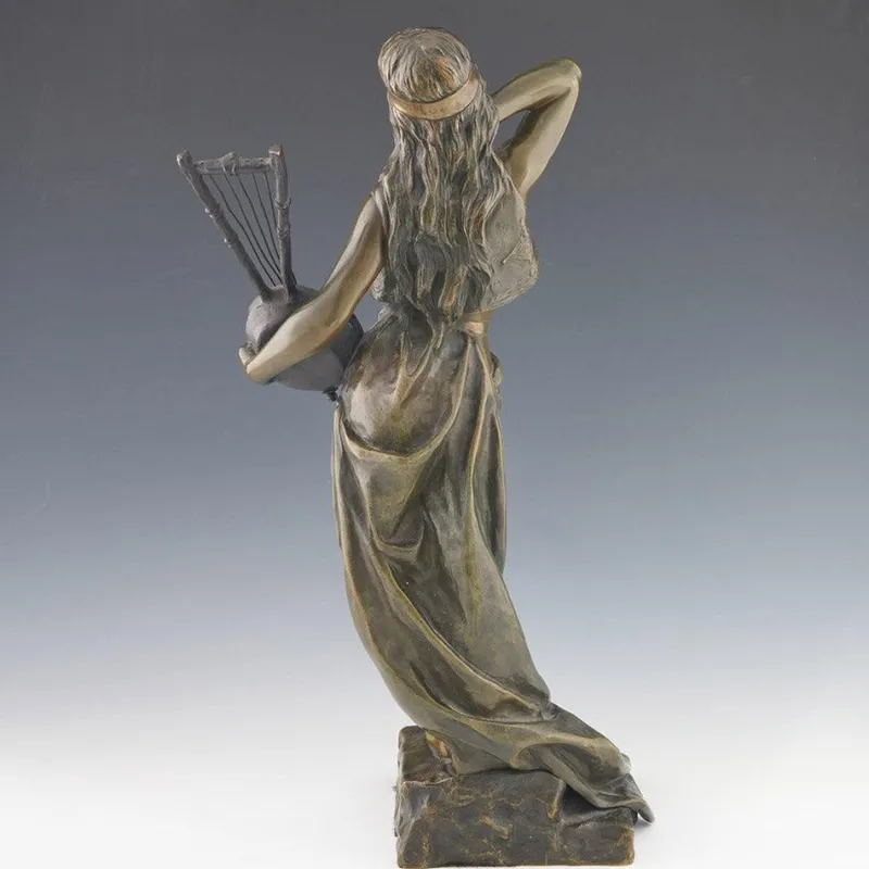 Discount Pamono Emmanuel Villanis, Art Nouveau Bohemienne, 1890s-1910s, Bronze