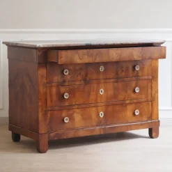 Best Pamono Empire Biedermeier Chest of Drawers with Marble