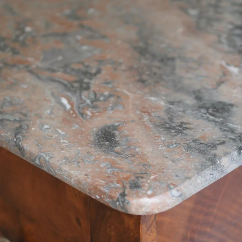 Best Pamono Empire Biedermeier Chest of Drawers with Marble
