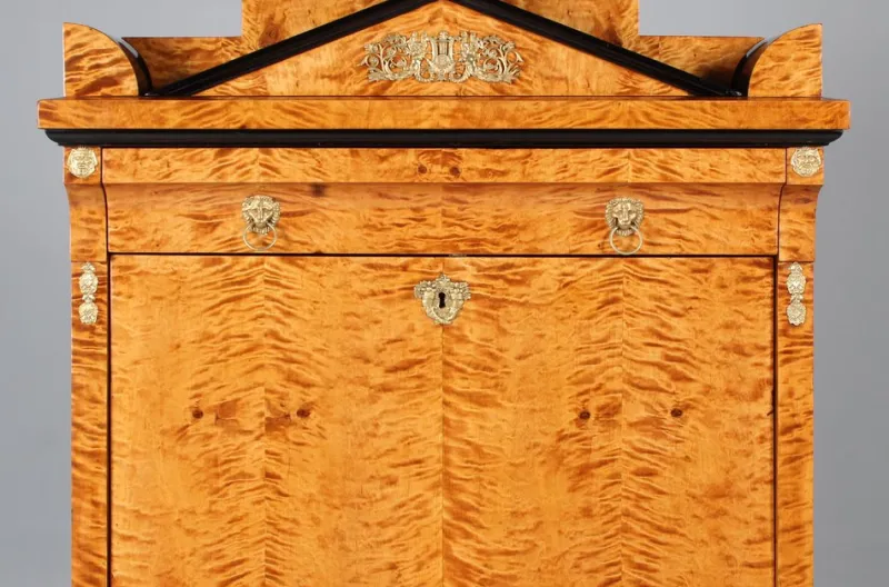 Pamono Empire Birch Secretary, 1820s> Secretaires