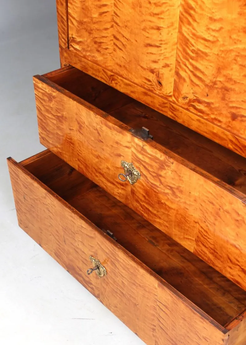 Pamono Empire Birch Secretary, 1820s> Secretaires