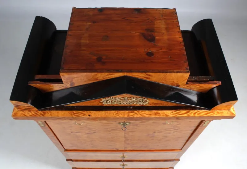 Pamono Empire Birch Secretary, 1820s> Secretaires