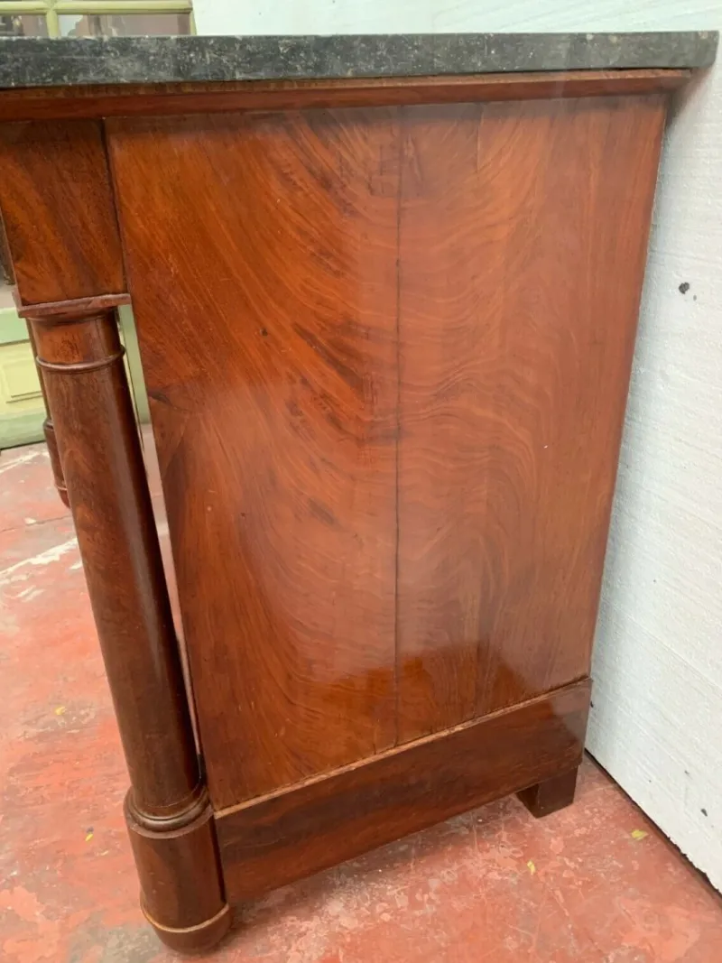 Pamono Empire Chest of Drawers with Detached Columns, 1800s> Dressers, Commodes & Chests