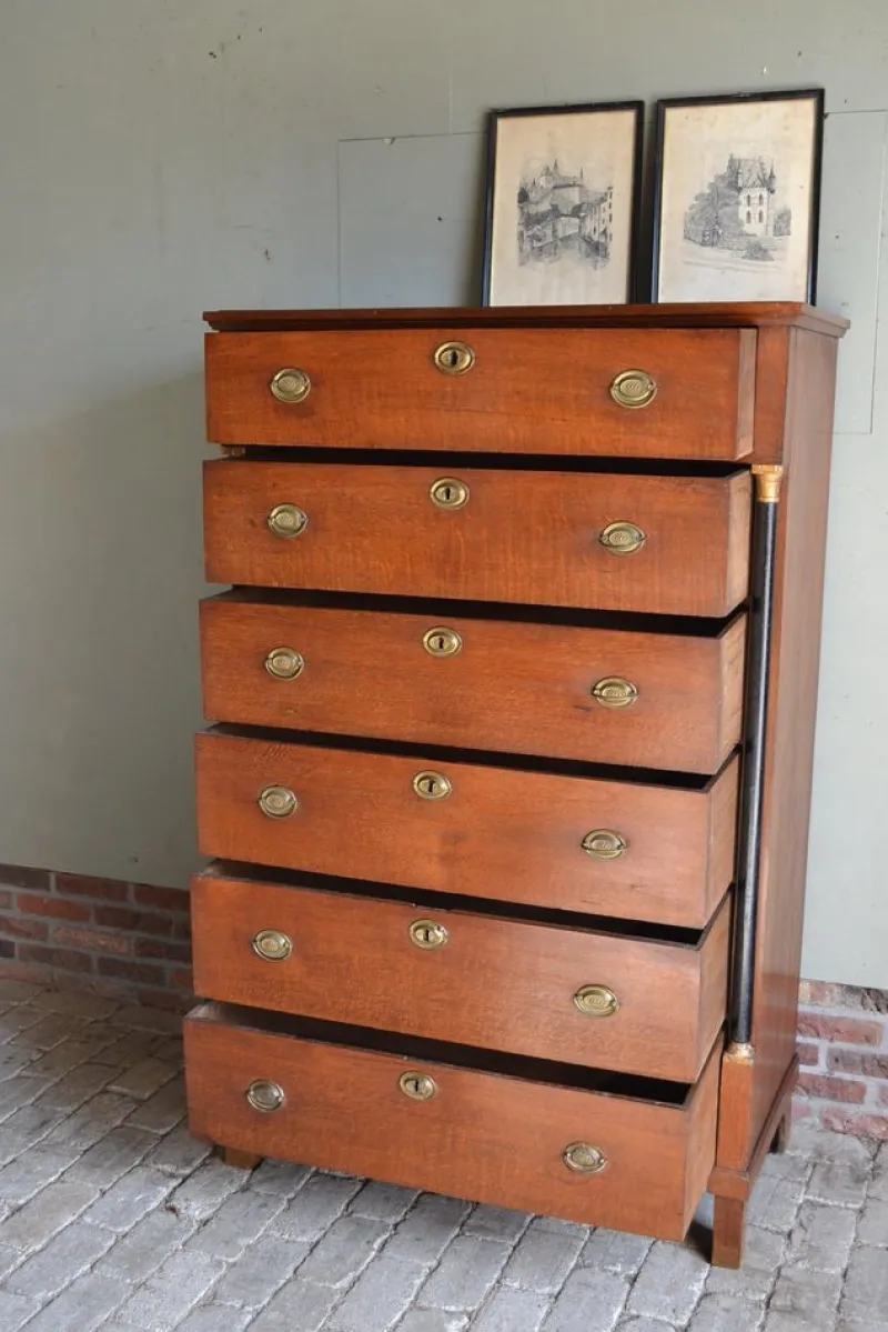 Pamono Empire Chiffoniere in Oak> Dressers, Commodes & Chests