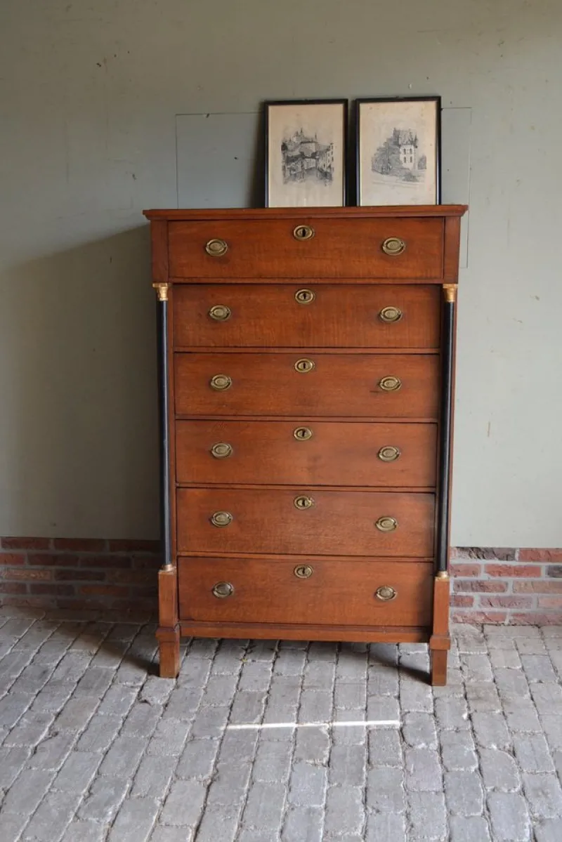 Pamono Empire Chiffoniere in Oak> Dressers, Commodes & Chests