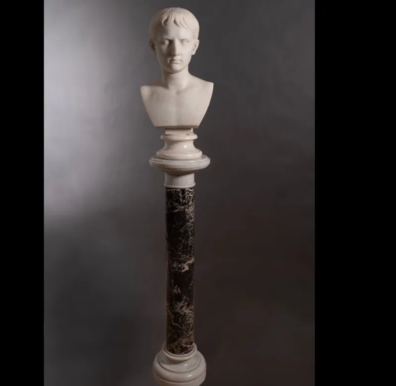 Outlet Pamono Empire Italian Black and White Marble Column