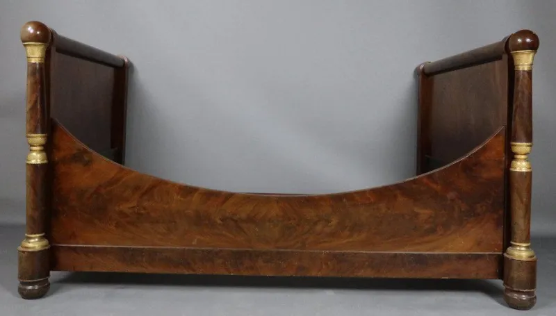 Best Pamono Empire Mahogany Bed, 1800s