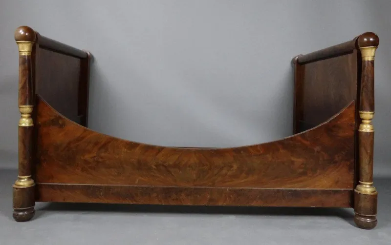 Best Pamono Empire Mahogany Bed, 1800s