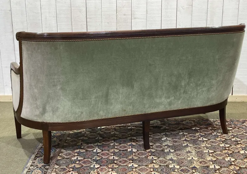 New Pamono Empire Mahogany Bench, 19th Century