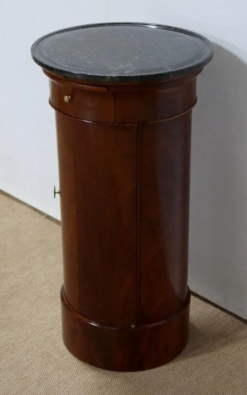Pamono Empire Mahogany Bramble Veneer Stool> Pedestals And Columns