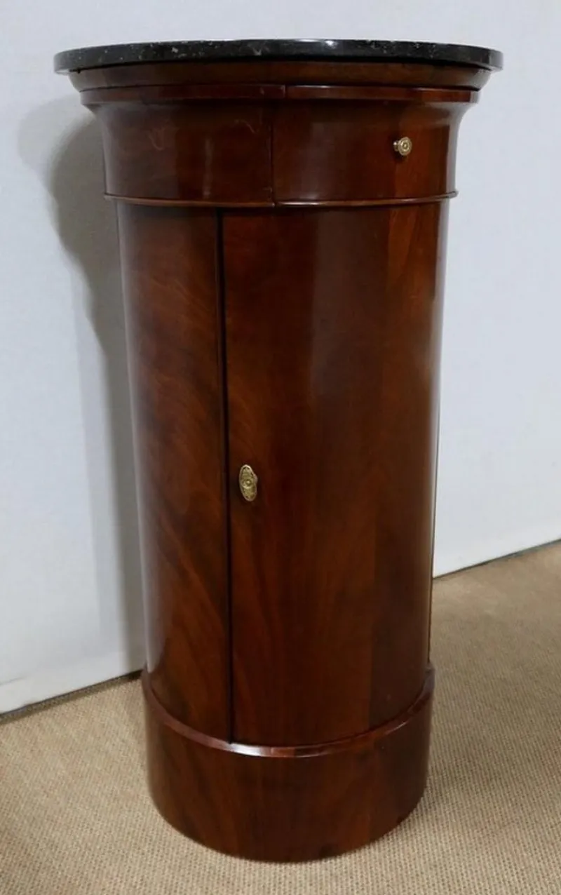 Pamono Empire Mahogany Bramble Veneer Stool> Pedestals And Columns
