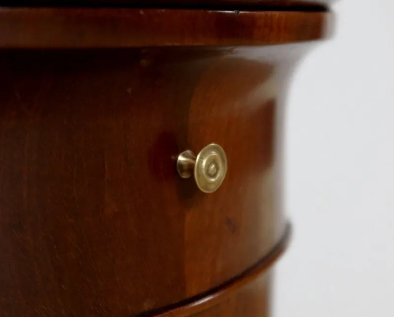 Pamono Empire Mahogany Bramble Veneer Stool> Pedestals And Columns