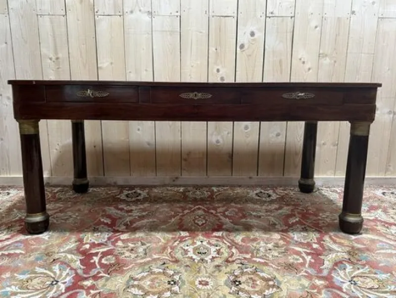 Sale Pamono Empire Mahogany Bureau Plat